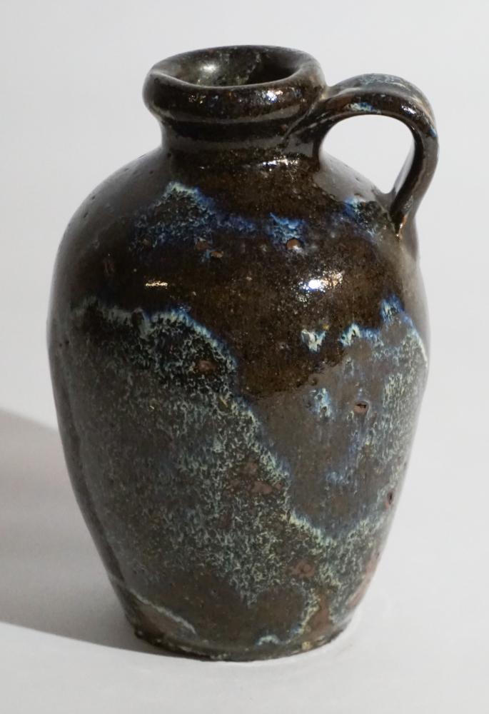 Very Fine Small Antique Southern Stoneware Jug (1 of 5)
