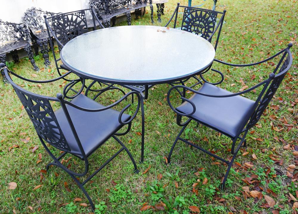 Mid Century Deco Table & Chairs by Shaver Howard (1 of 4)