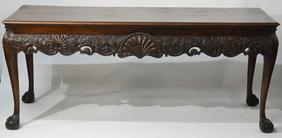 Very Fine Gillows Carved Mahogany Console Table (1 of 15)