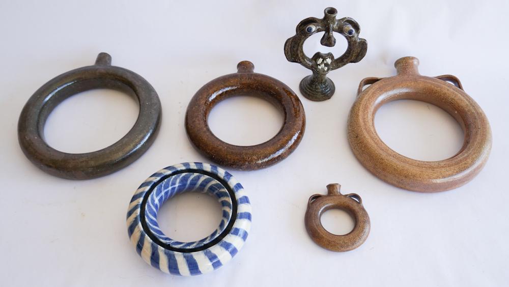 Collection Southern Stoneware Ring Vessels (1 of 2)