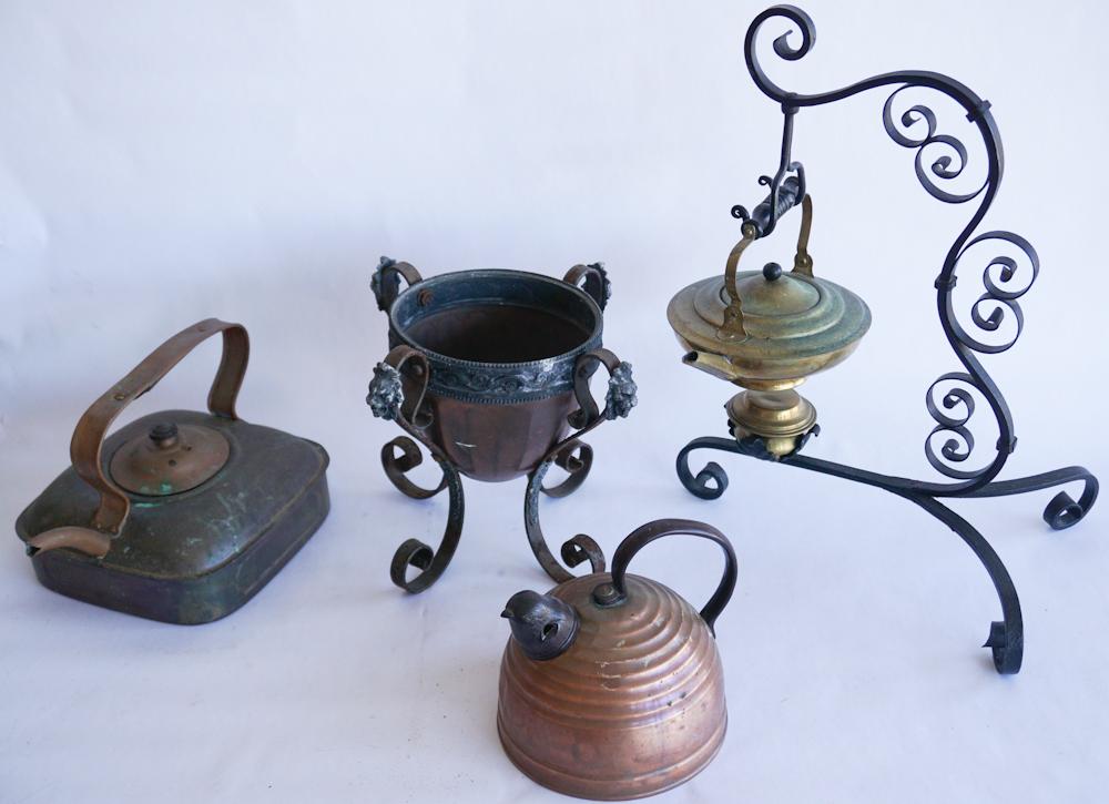 Collection Antique Copper & Iron Kitchen Articles (1 of 4)