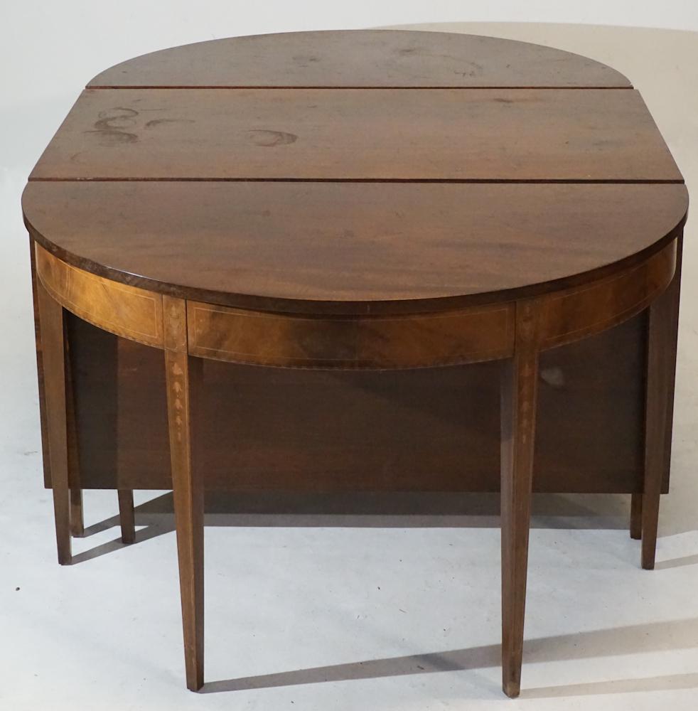 American Federal Style Inlaid Mahogany Banquet Table (1 of 5)