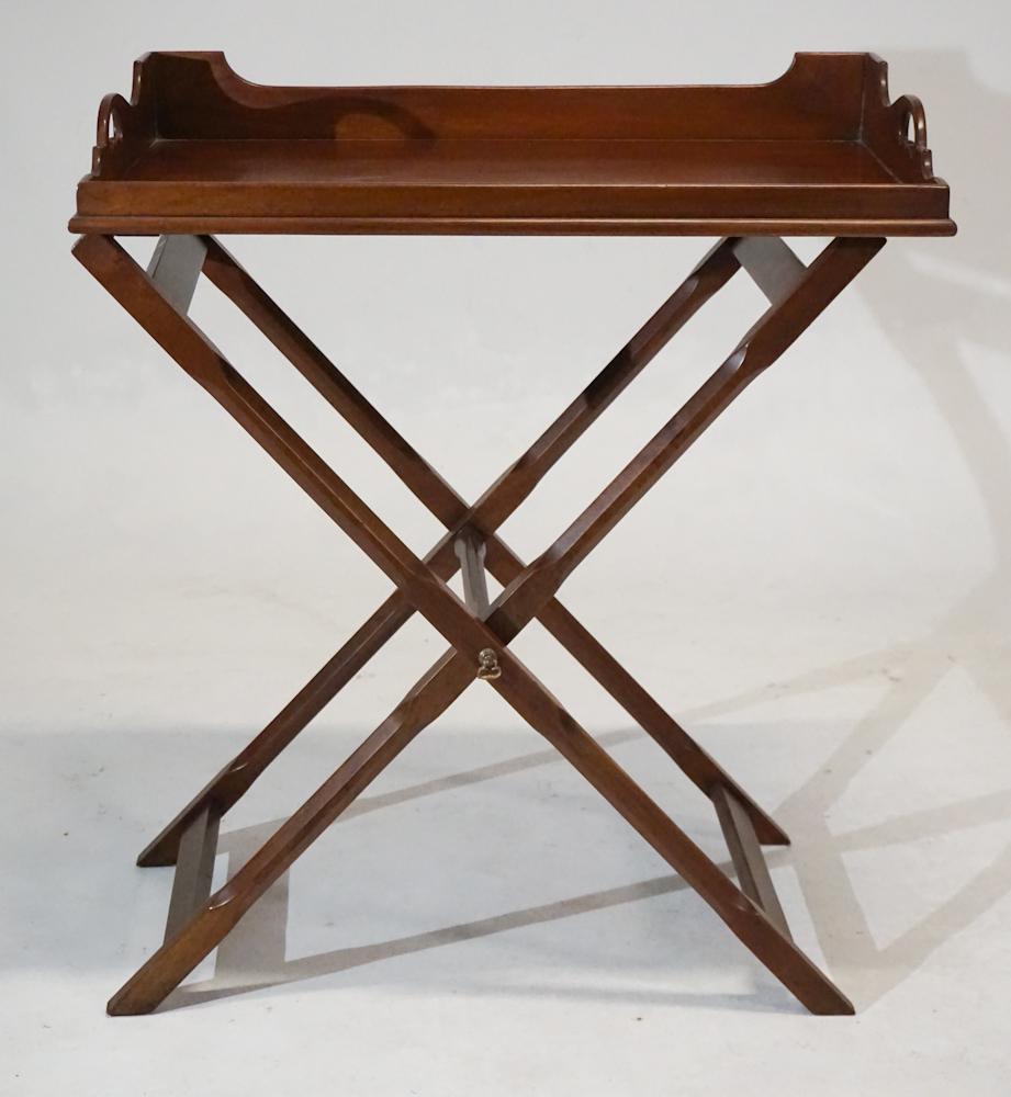 British Regency Mahogany Butlers Tray on Stand (1 of 3)