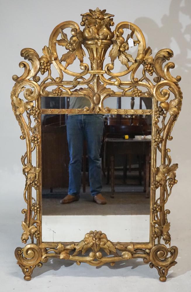 Excellent Continental Rococo Carved & Gilt Mirror (1 of 10)