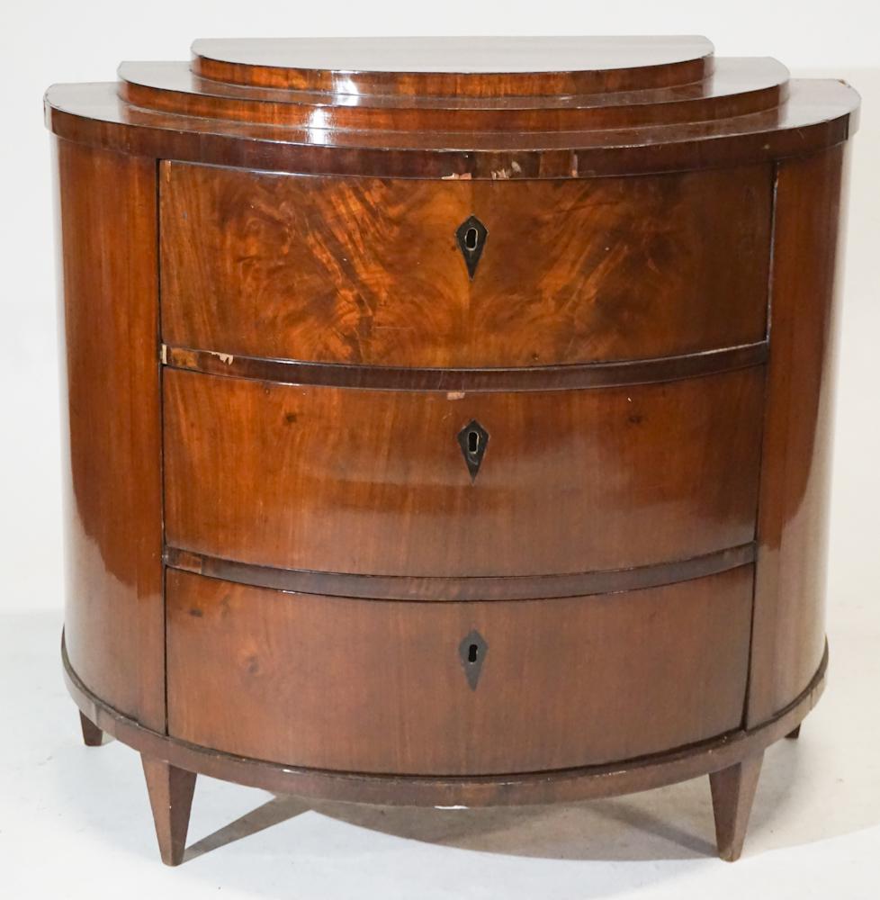 Fine German Biedermier Figured Mahogany Chest (1 of 5)