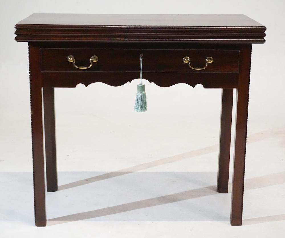 George III Carved & Figured Mahogany Card Table (1 of 6)
