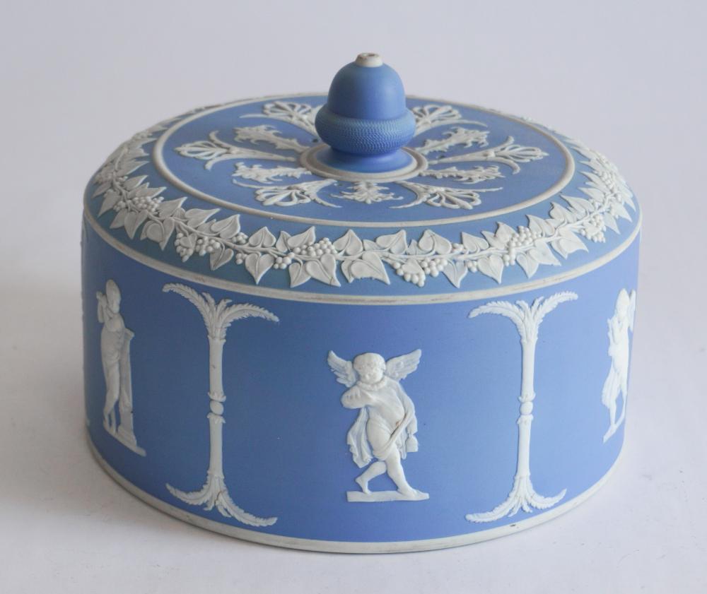 Antique Wedgwood Jasperware Porcelain Cheese Dome (1 of 2)