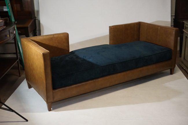 Excellent Designer Leather & Upholstered Daybed (1 of 4)