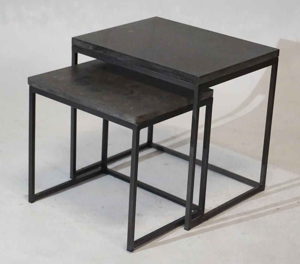 Deco Iron & Marble Designer Nesting Tables (1 of 2)