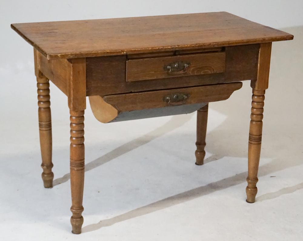 Charming Country Sheraton Mixed Wood Dough Table (1 of 5)