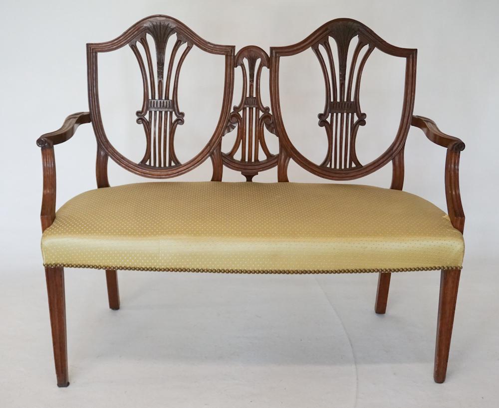 American Carved Federal Double Back Settee (1 of 5)