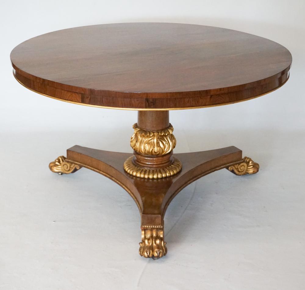 British Regency Gilt Rosewood Breakfast Table (1 of 8)