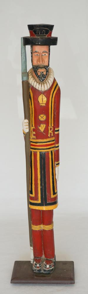 Vintage Carved Wood Advertising Beefeater Figure (1 of 3)