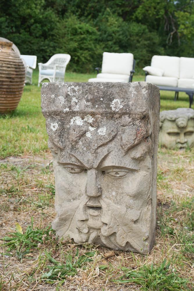 Antique Carved Stone Architectural Corner (1 of 3)