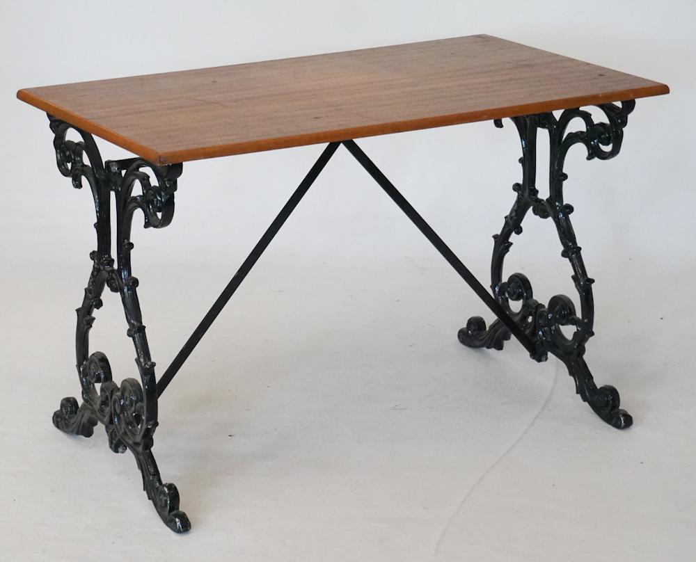 Antique Cast Iron Breakfast or Library Table (1 of 2)