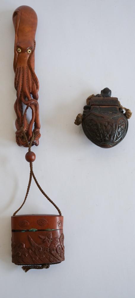 Collection Antique Oriental Carved Boxes (1 of 4)