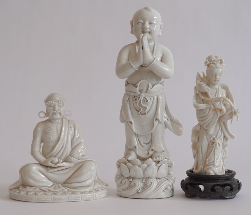 Antique Chinese Blanc De Chine Porcelain Figures (1 of 4)