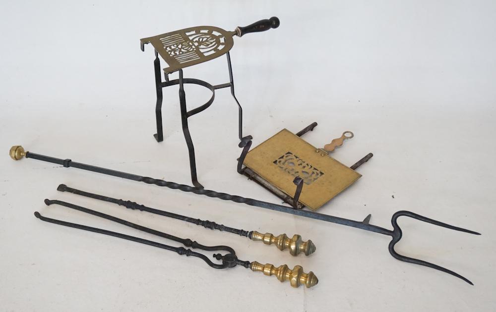 Antique English George III Fire Tool & Accessories (1 of 5)