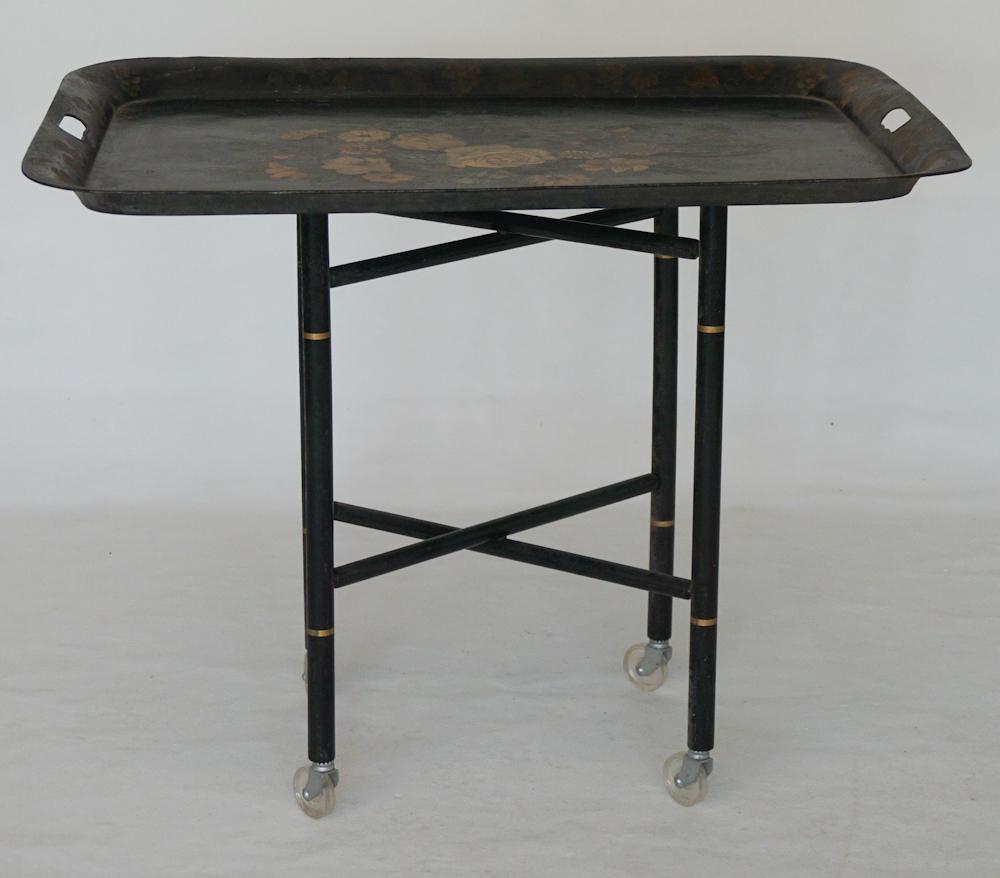 Antique Victorian Towle Painted Tea or Serving Tra (1 of 2)