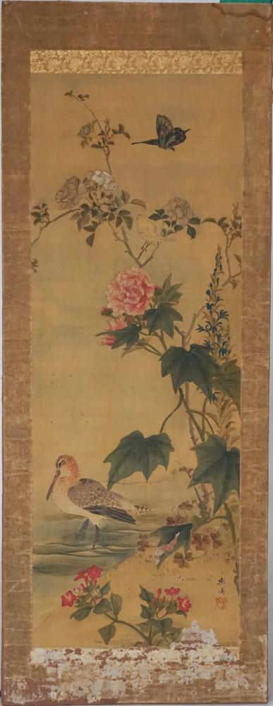 Fine Antique Chinese Watercolor on Silk Painting (1 of 3)