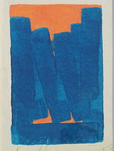 Mary Obering: (New York, 1937-2022) Original abstract work in acrylic on paper signed lower right and dated 1969. Very good overall condition. H29 1/2" W21 1/2" Sold from the collection of a South Carolina family.