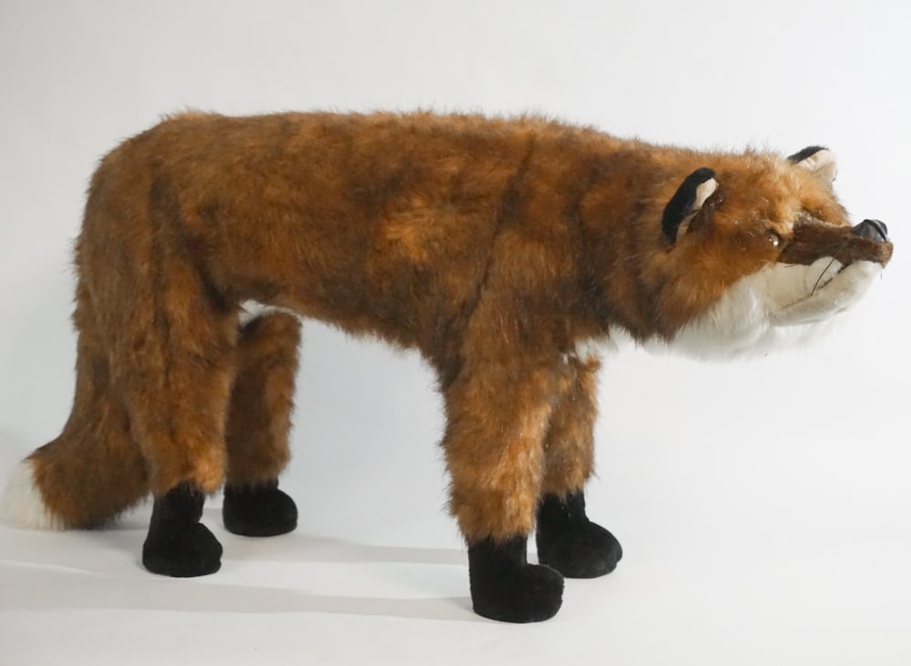 Charming Lifesize Stuffed Fox Figure by Ditz (1 of 4)