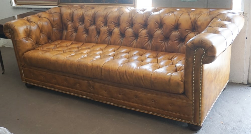 Excellent Leather Chesterfield Sofa (1 of 4)