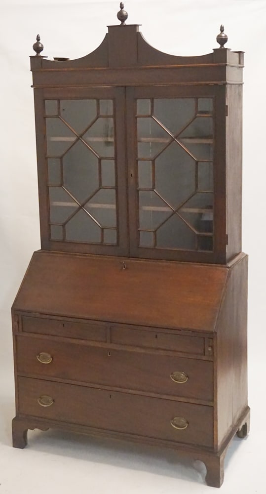 Southern Federal Mahogany Secretary Bookcase (1 of 12)