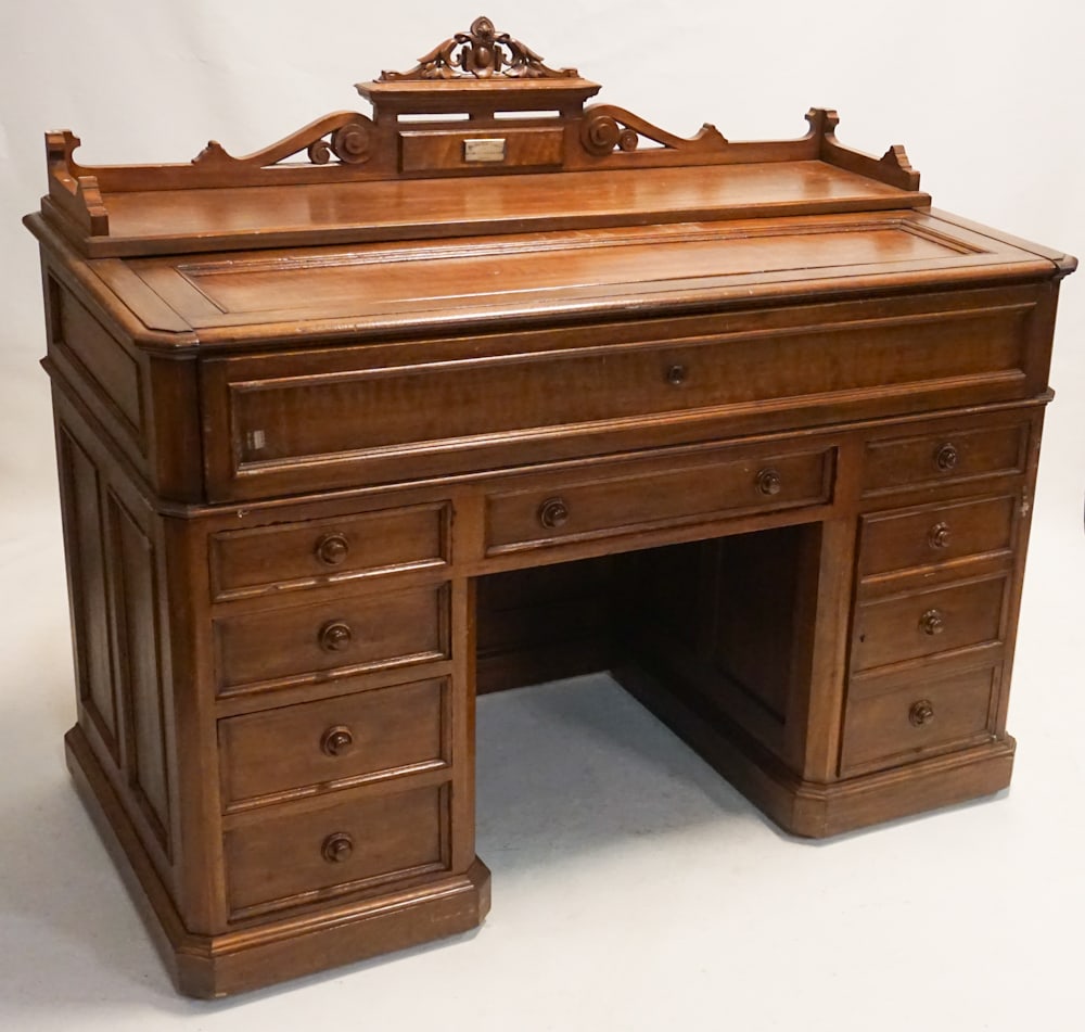 American Renaissance Revival Executives Desk (1 of 5)
