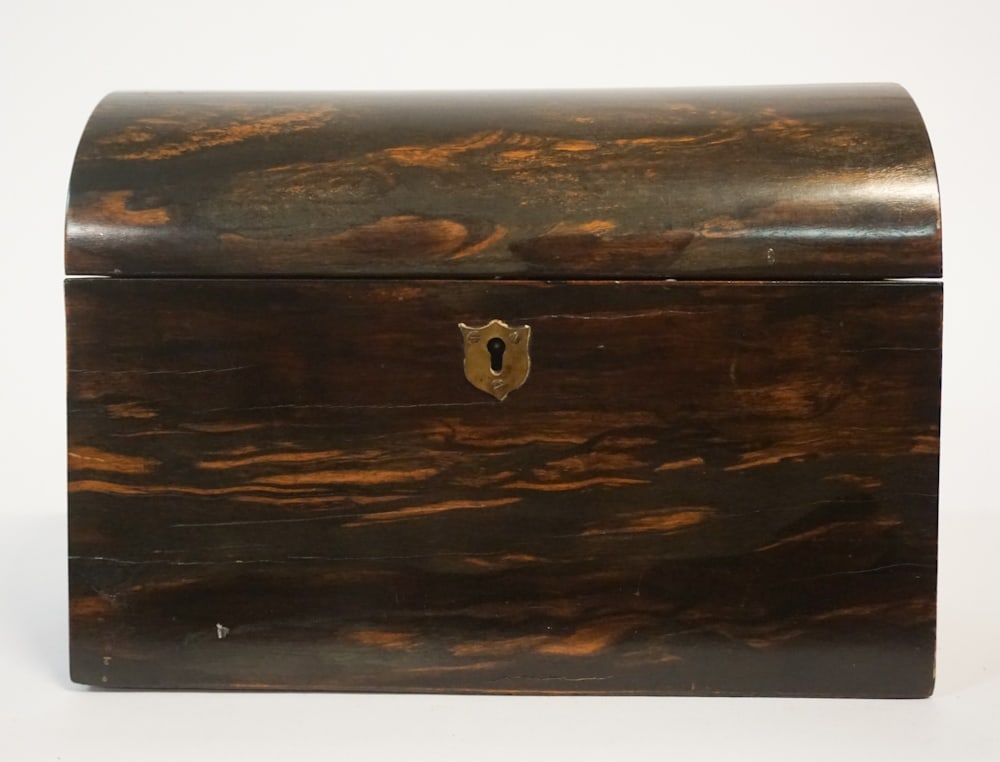 Fine British Regency Style Dome Top Tea Caddy (1 of 4)