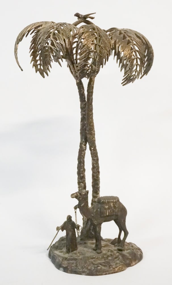 Antique Silver Plate Bronze Sculpted Figure (1 of 4)