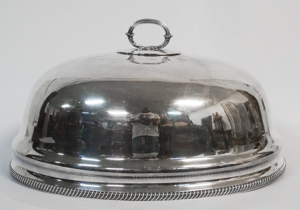 Very Fine English Regency Silver Plate Meat Dome (1 of 2)