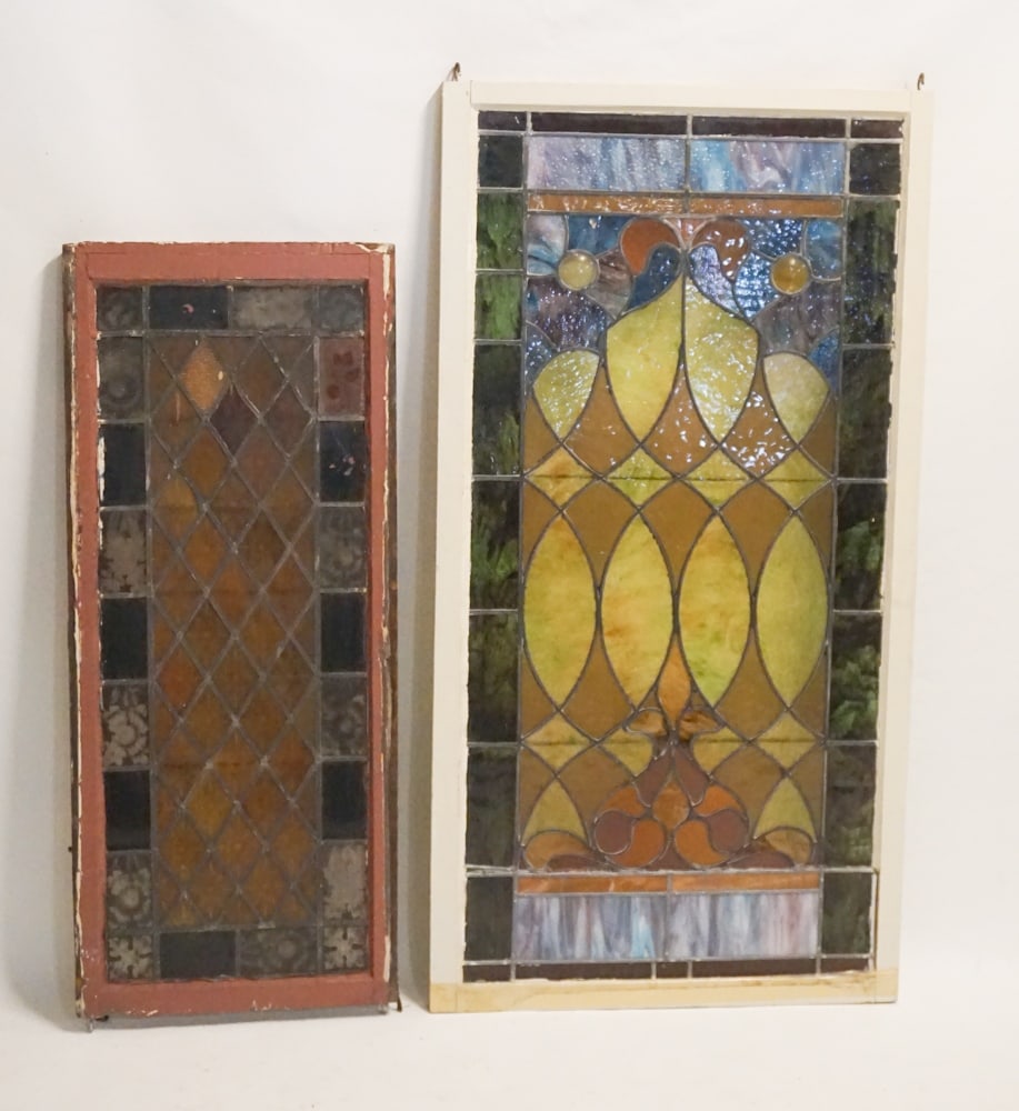 Two Antique Stained Glass Windows (1 of 2)