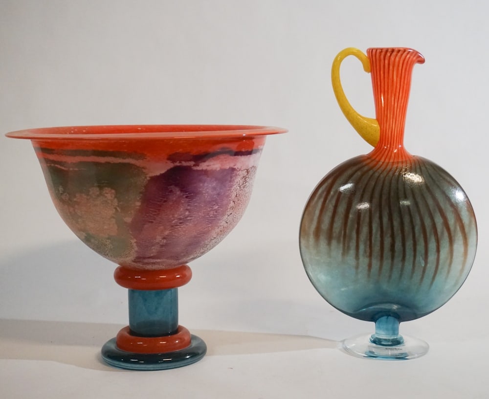Two Kosta Boda Hand Blown Art Glass Vessels (1 of 4)
