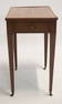 English Hepplewhite Mahogany Two Drawer Side Table