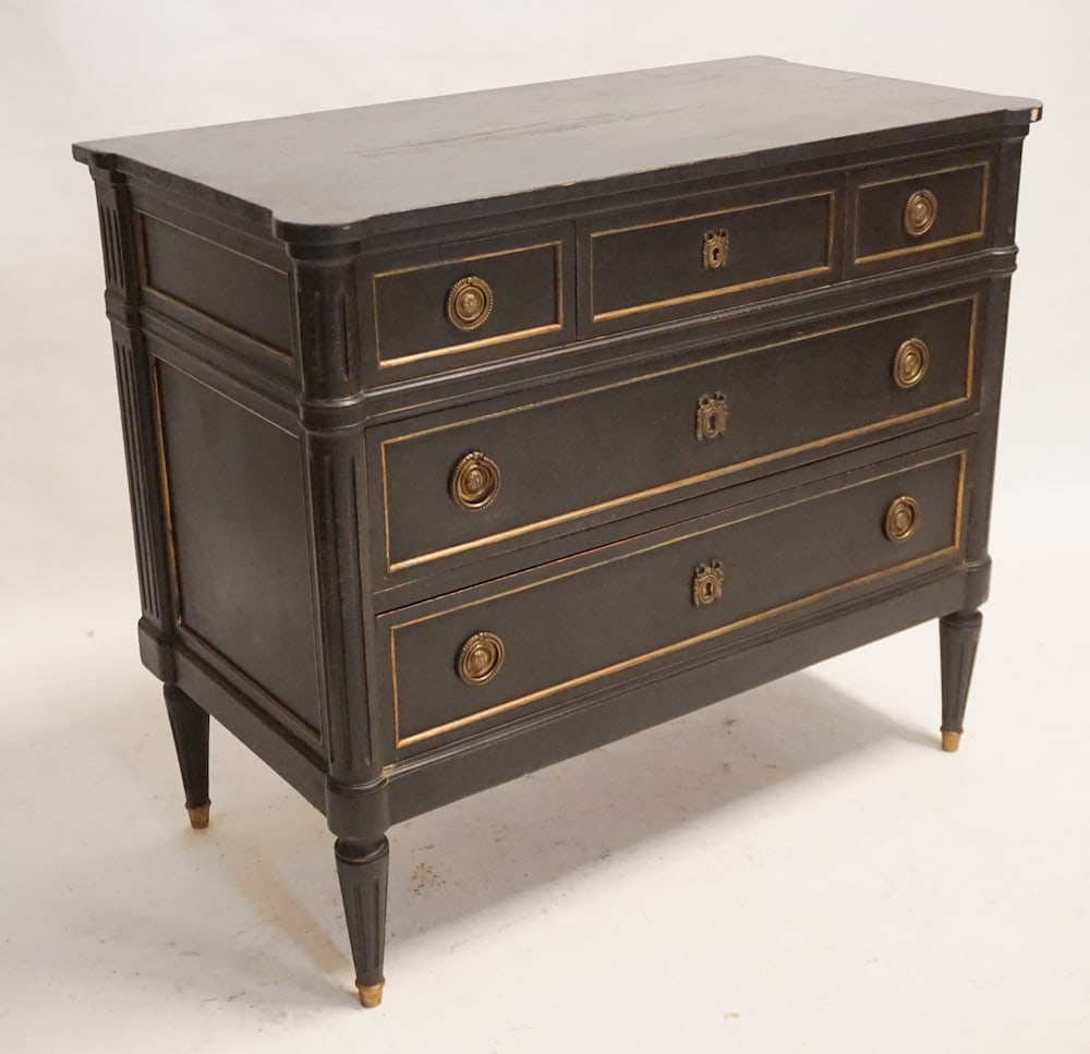 Handsome French Polychrome Chest of Drawers (1 of 5)