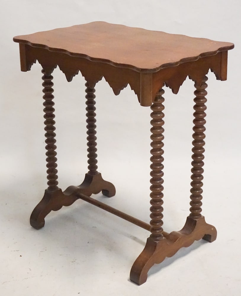 Classical Figured Walnut Side Table (1 of 3)