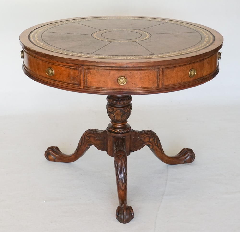 British Regency Style Figured Walnut Rent Table (1 of 4)