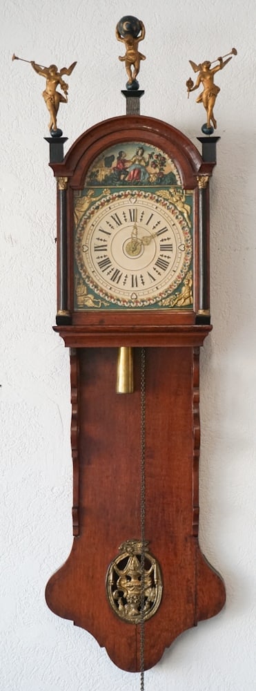 Handsome Dutch Staartklok Wall Clock (1 of 3)