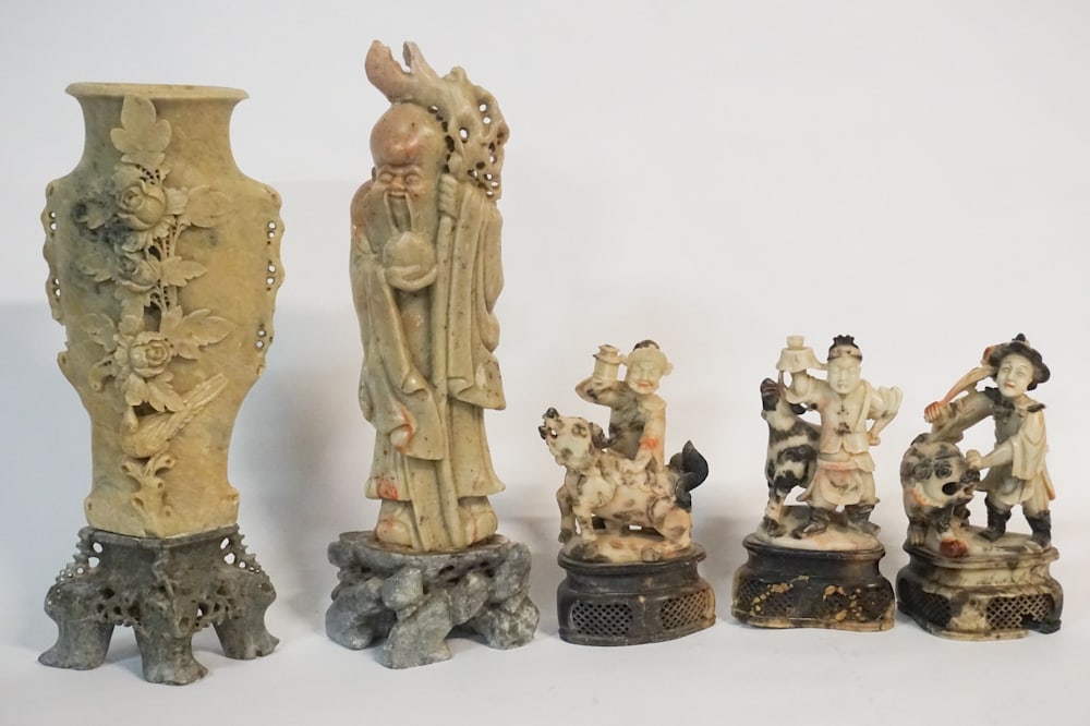 Antique & Vintage Chinese Carved Soapstone (1 of 2)