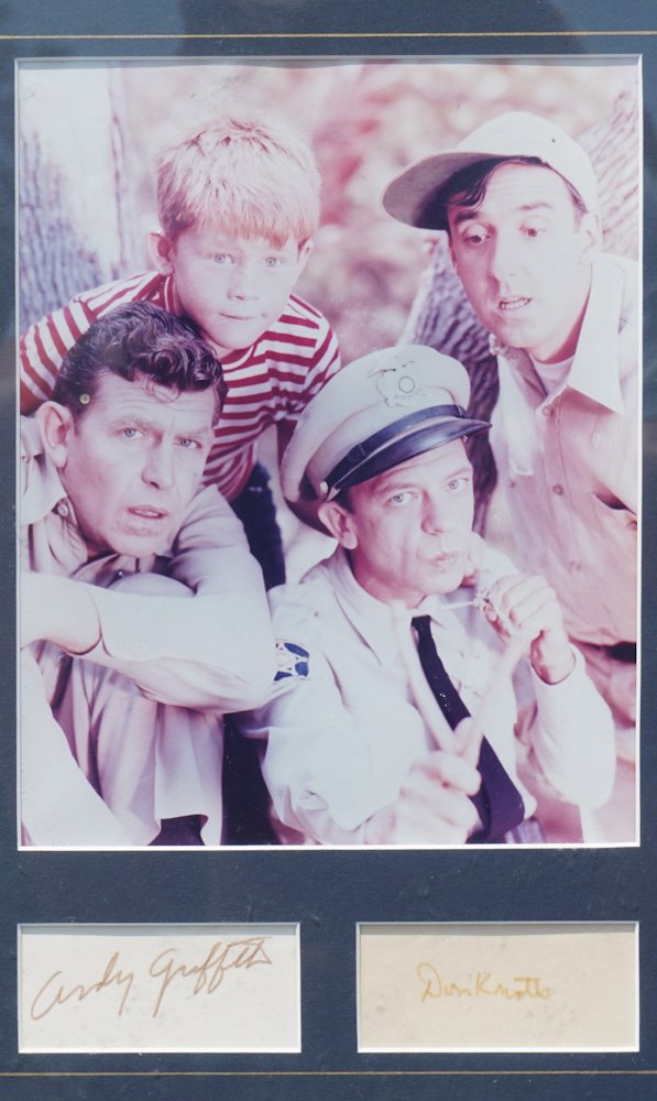 Original Andy Griffith & Don Knots Autographs (1 of 4)