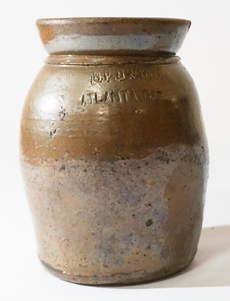 Uncommon Signed Southern Stoneware Preserve Jar (1 of 4)