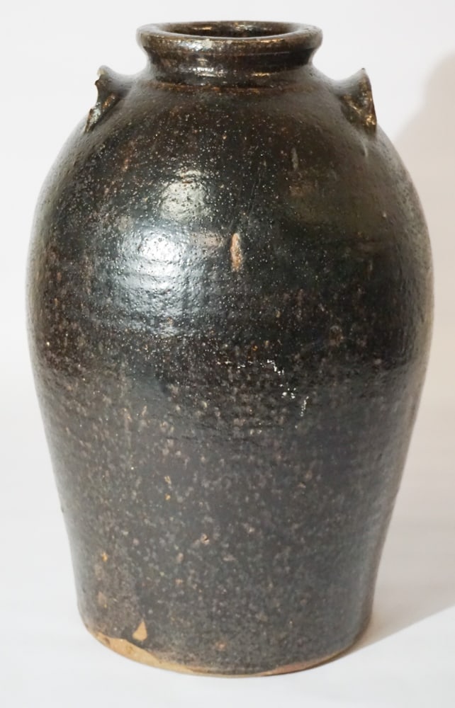 Handsome & Large Southern Stoneware Storage Jar (1 of 5)