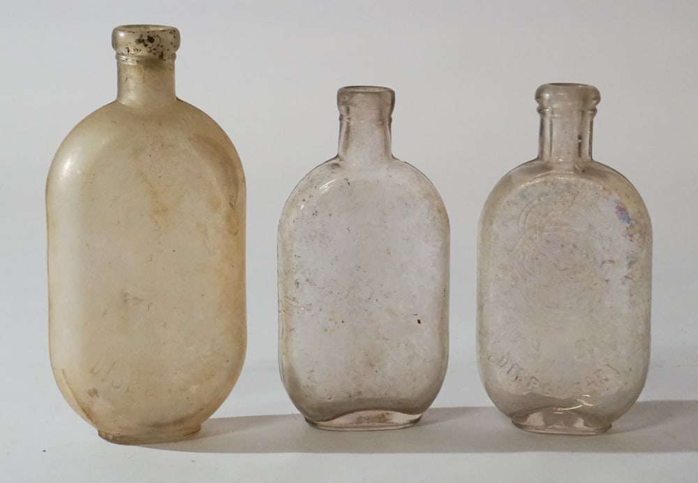 Three Antique South Carolina Dispensary Bottles (1 of 2)