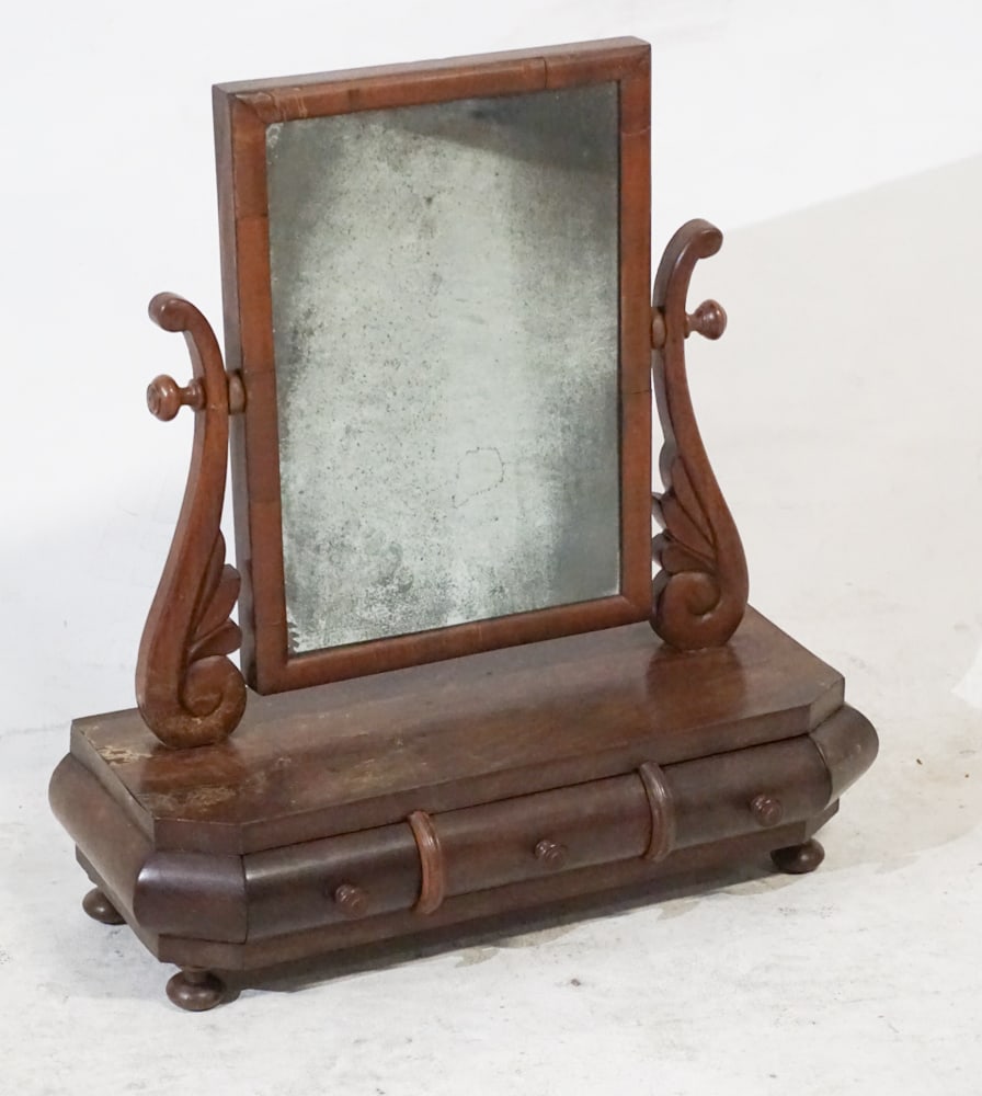 Regency Carved Mahogany Dressing Mirror (1 of 1)