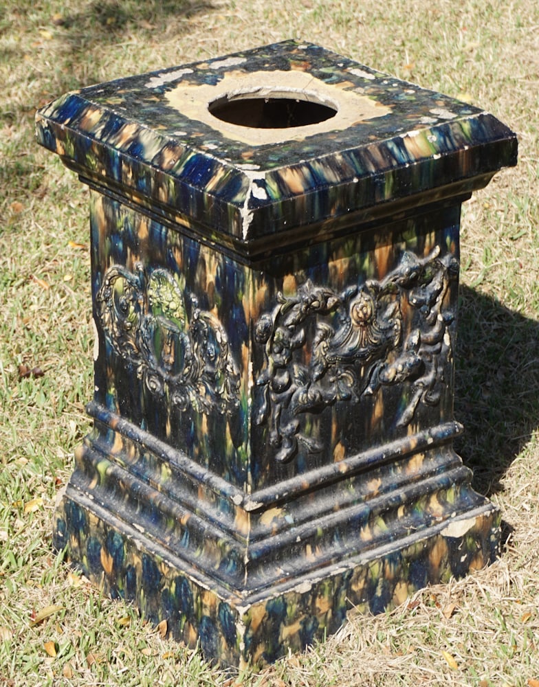 Antique Scottish Glazed Earthenware Pottery Stand (1 of 2)