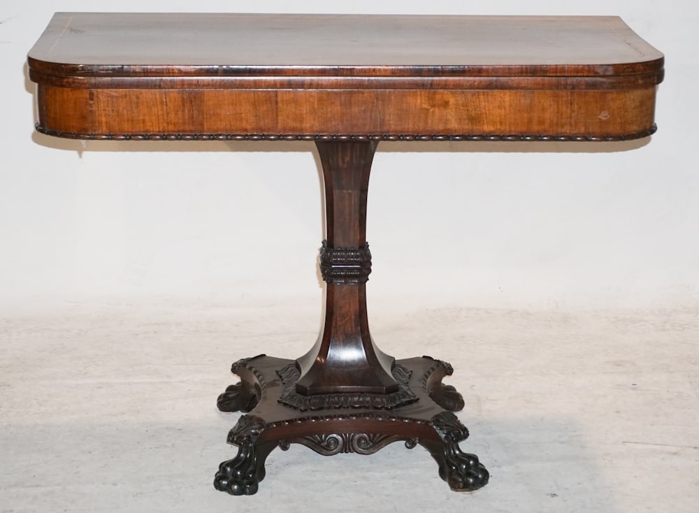 English Regency Rosewood Games Table (1 of 4)