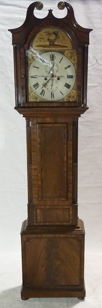 George III Figured Mahogany Tall Case Clock (1 of 5)