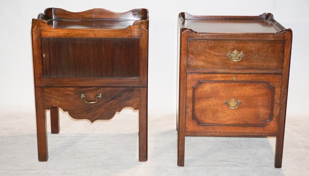 Two Charming George III Mahogany Side Cabinets (1 of 2)