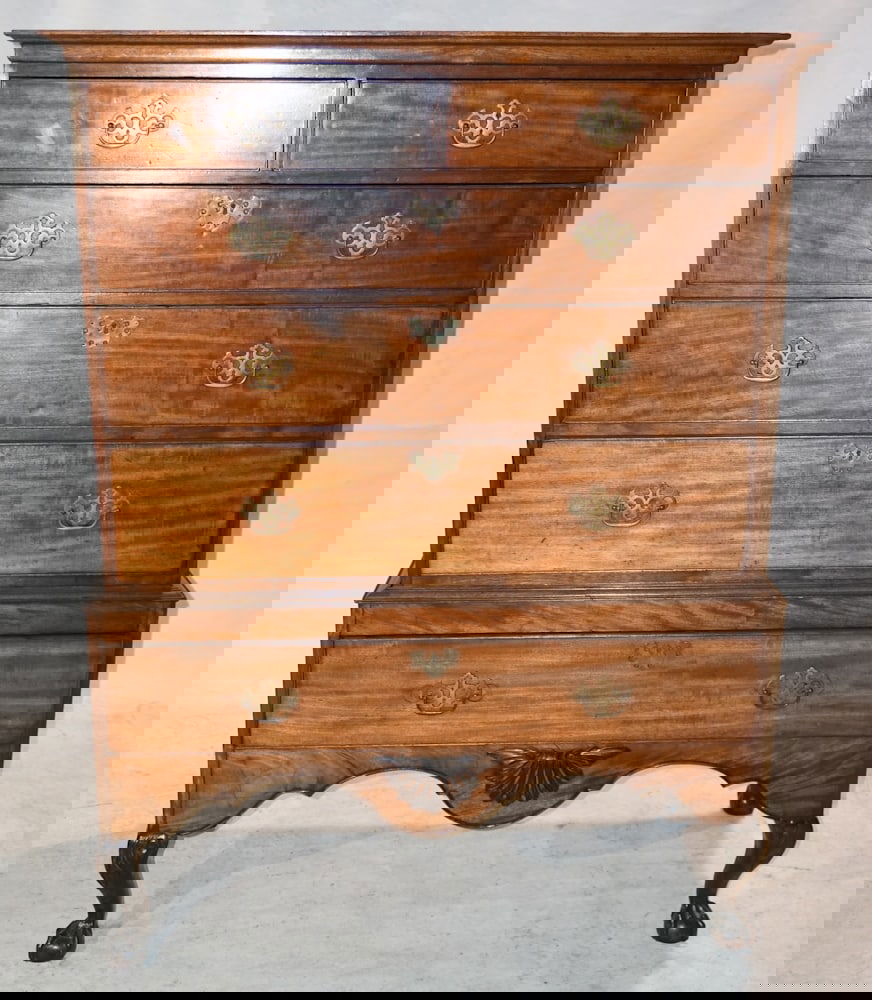 Handsome English Queen Anne Chest on Frame (1 of 5)